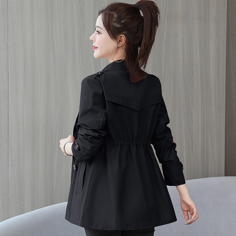 Women's Jackets Autumn Women Jacket Windbreaker Female Korean Double breasted Basic Loose Coat Casual Outwear 221122