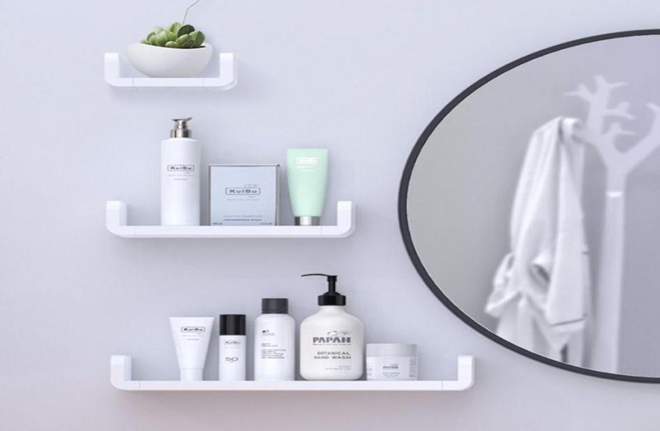 Bathroom Storage Organization SFVEFVD U Shaped Waterproof Wall Mounted Shelf Suction Floating Rack 3 Size
Bathroom Storage Organization SFVEFVD U Shaped Waterproof Wall Mounted Shelf Suction Floating Rack 3 Size