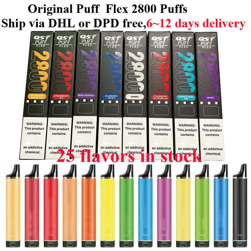 Puff Flex 850mah battery max disposable vape pen E Cigarette kits 2800 puffs 8ML prefilled 25 Colors Fastest delivery no tax
Puff Flex 850mah battery max disposable vape pen E Cigarette kits 2800 puffs 8ML prefilled 25 Colors Fastest delivery no tax
