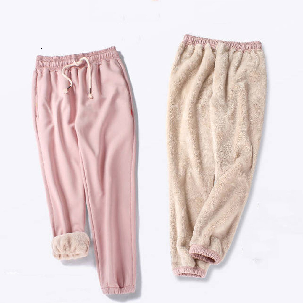Womens Leggings Women Winter Warm Thick Trousers Plus Size Long Pants Fashion Casual Soild Color 221122