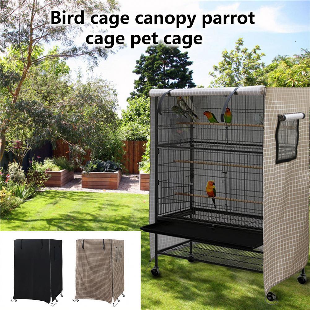 Other Pet Supplies Oxford Cloth Birdcage Cover Rainproof Ventilation Opening Pet Cage Cover With Fastener Tape for Outdoor 221122q