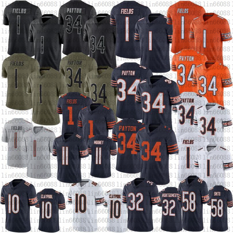 Men womens youth 1 Justin Fields football jerseys 10 Chase Claypool 34 Walter Payton 32 David Montgomery 11 Darnell Mooney Jersey stitched, As
Men womens youth 1 Justin Fields football jerseys 10 Chase Claypool 34 Walter Payton 32 David Montgomery 11 Darnell Mooney Jersey stitched, As