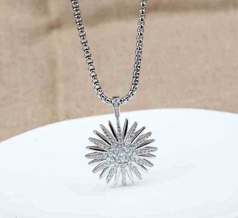 Designer Men Chain Diamond Luxury Pendant Necklace High Quality Sliver Amulet Necklaces Dy Women Brand Retro Classic Couple
