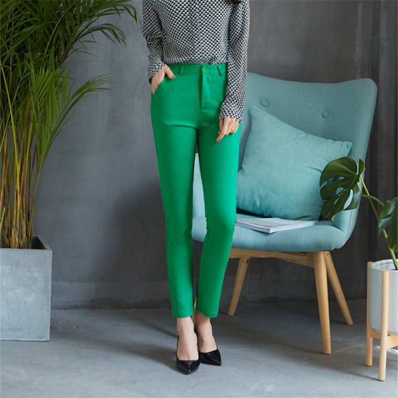 Women's Pants Capris Fashion Streetwear pencil pants Female Autumn Suit Women Casual Straight trousers Plus size 4XL High Waist elastic 221122