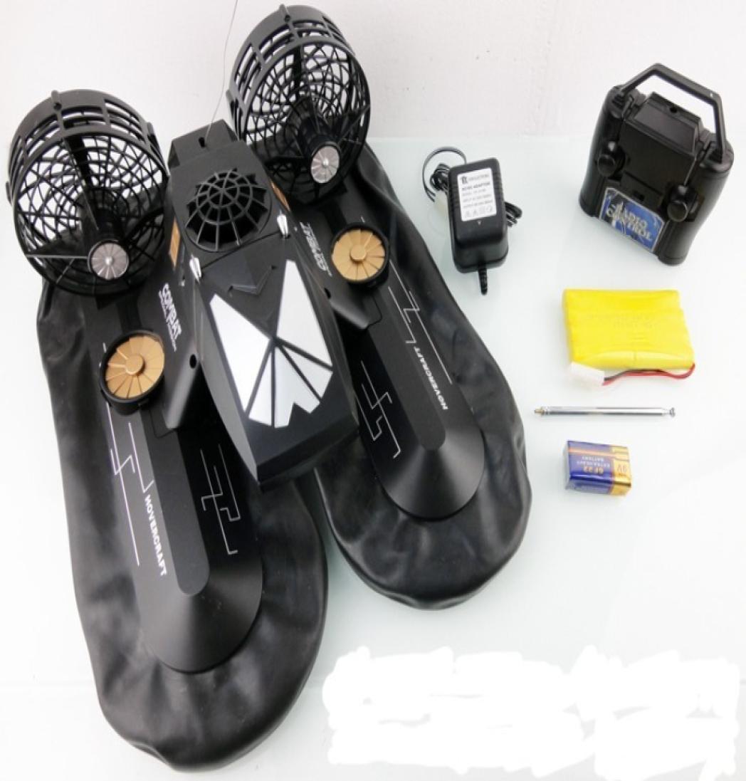 High Simulation 24G 6CH Remote Control Hovercraft Boat RC Boat Hovership Amphibious Transport Dock With 3pcs 1800mah battery to, Black
High Simulation 24G 6CH Remote Control Hovercraft Boat RC Boat Hovership Amphibious Transport Dock With 3pcs 1800mah battery to, Black