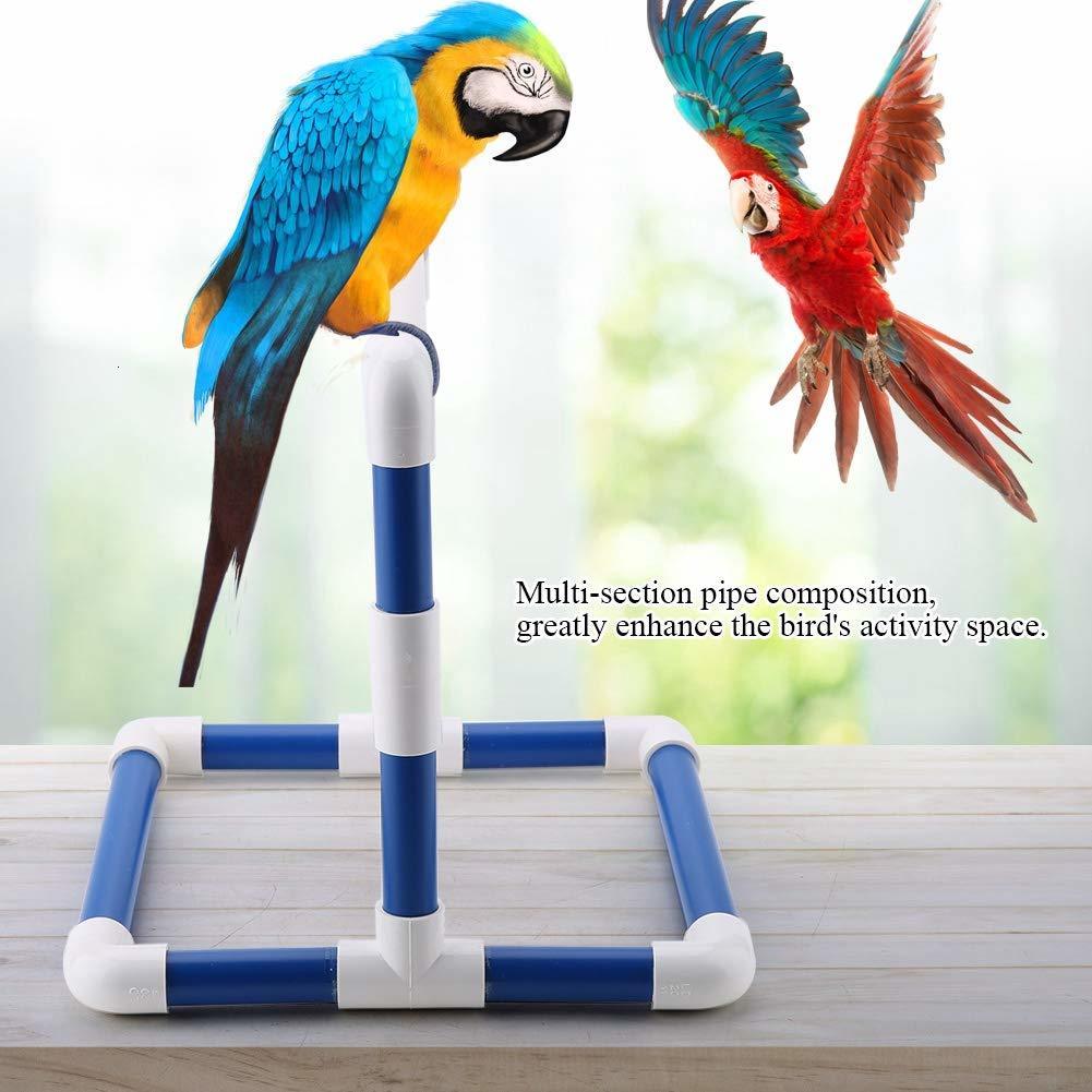 Other Pet Supplies Bird PVC Perch Platform Training Stands Parrots Shower Perches Playstand Playgound Standing Toy for Macaw Cockatoo African Grey 221