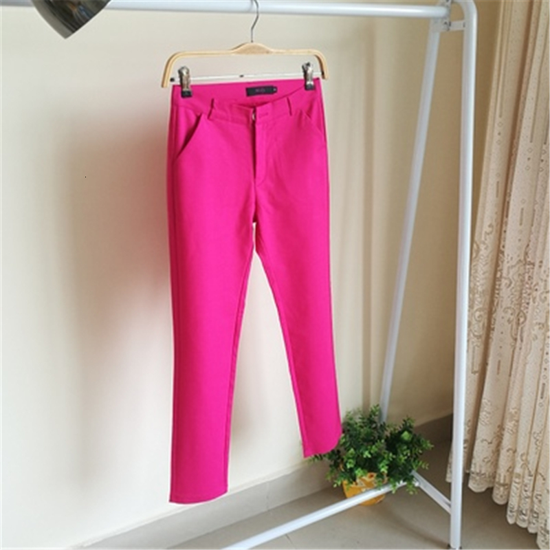 Women's Pants Capris Stretch leggings Trousers Spring Casual Candy Pencil arrival 95% Cotton Elastic Slim Skinny Female 221122