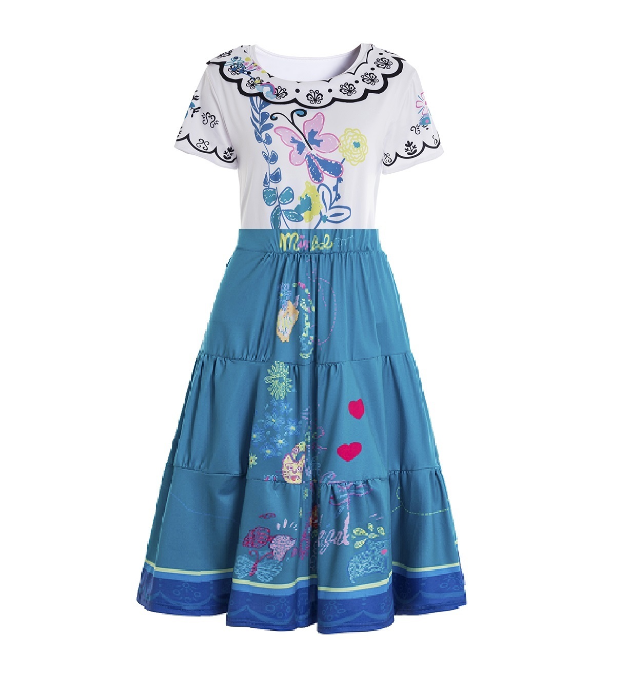 Family Matching Outfits Luisa Madrigal costum Encanto Dolores Cosplay Costume Dress women girls dress kid adults costume 221122
