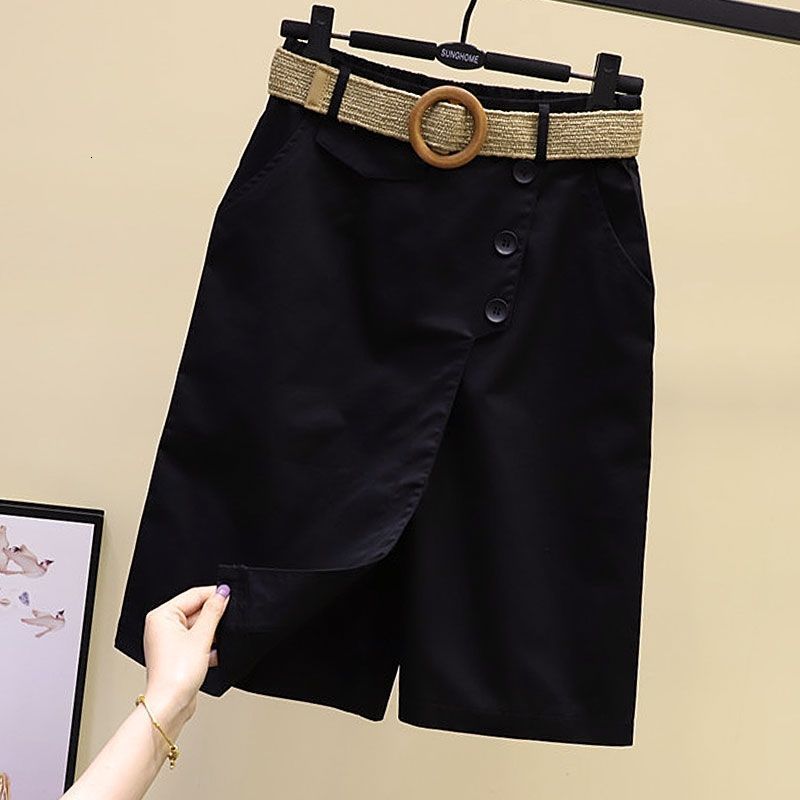 Womens Shorts Women Summer Elastic Waist Wide Leg Loose Y2K Youth Fashion Casual Empire 4 Colors Harajuku Simple Solid Jupe Femme Retro 221122