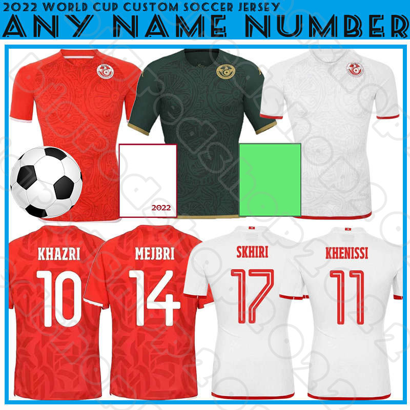 2022 Tunisia Soccer Jerseys National Team HANNIBAL JKHAZRI JAZIRI MSAKNI SLITI KHENISSI BEN SAID ABDI TALBI LAIDOUNI SLIMANE home away Football Shirt, Men jesey+patch(tunisi)
2022 Tunisia Soccer Jerseys National Team HANNIBAL JKHAZRI JAZIRI MSAKNI SLITI KHENISSI BEN SAID ABDI TALBI LAIDOUNI SLIMANE home away Football Shirt, Men jesey+patch(tunisi)