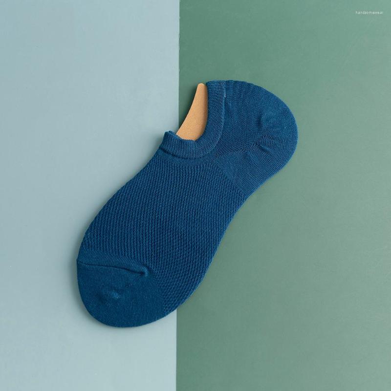 10 Pairs Men's No Show Socks - Breathable Mesh, Low Cut, Non-Slip, Cotton, Ankle Socks for Casual Wear (Size 6-11)