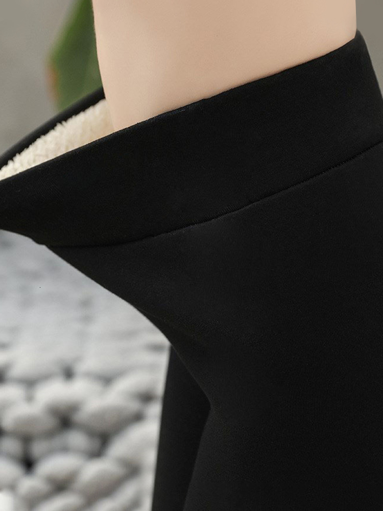 Womens Leggings CHRLEISURE Winter Plus Velvet Stretch High Waist Warm Lamb Cashmere thick 221122