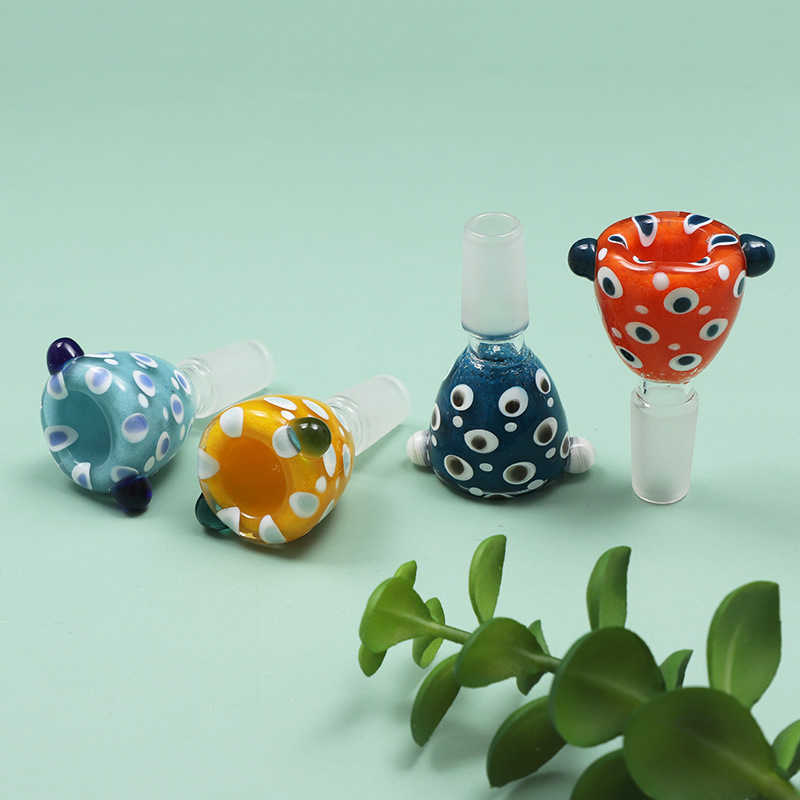 Smoking glass accessories 14mm Bowl for bong Manufacturer High borosilicate Dot of feathers glass hand bowls male joint water pipe bongs
Smoking glass accessories 14mm Bowl for bong Manufacturer High borosilicate Dot of feathers glass hand bowls male joint water pipe bongs