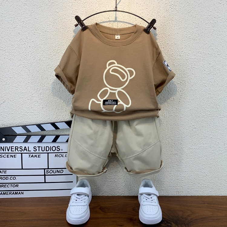 Summer Baby Boy Clothing Short Sleeve Cotton Cute Bear T-Shirt Shorts Pants Set Fashion Tracksuits Toddler Boys Clothes, Gray
Summer Baby Boy Clothing Short Sleeve Cotton Cute Bear T-Shirt Shorts Pants Set Fashion Tracksuits Toddler Boys Clothes, Gray