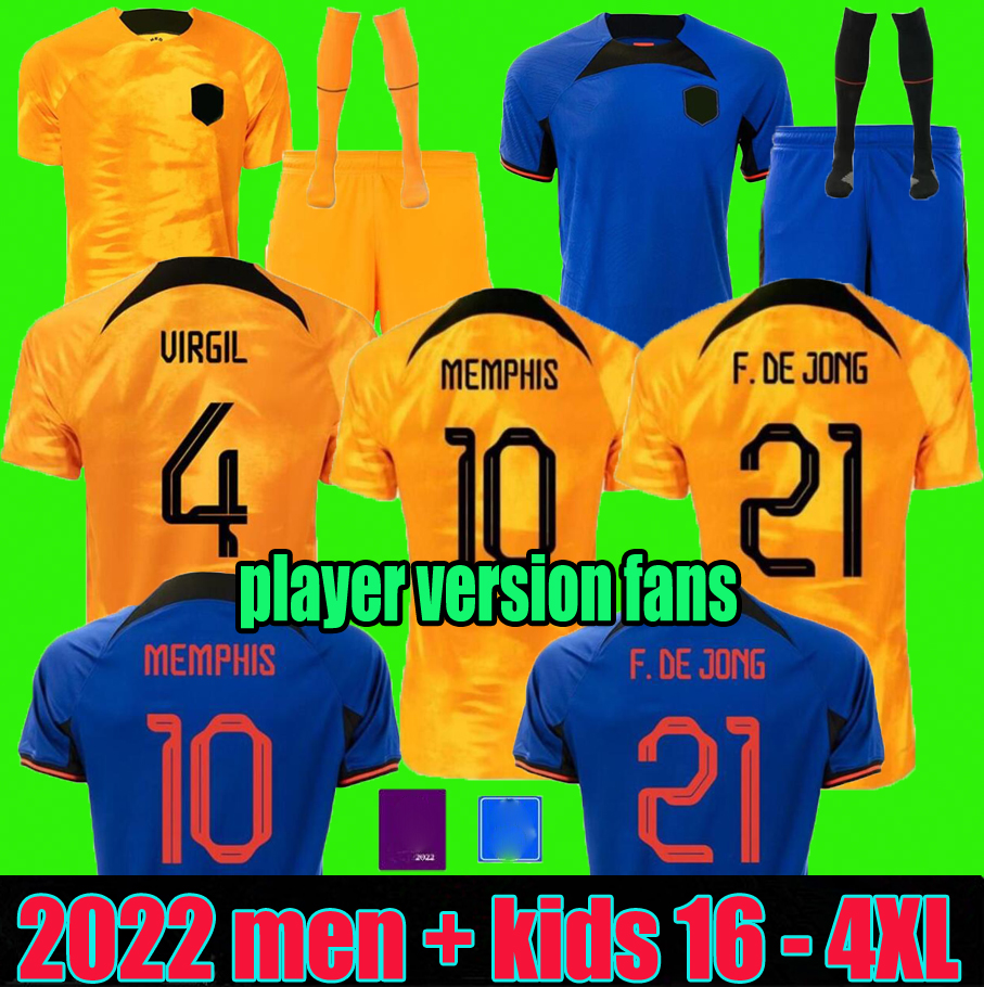 3XL 4XL 2022 Netherlands MEMPHIS soccer jersey DE JONG Holland DE LIGT WIJNALDUM VAN DIJK 22 23 football shirt Adult men kids kit DUMFRIES, Player version
3XL 4XL 2022 Netherlands MEMPHIS soccer jersey DE JONG Holland DE LIGT WIJNALDUM VAN DIJK 22 23 football shirt Adult men kids kit DUMFRIES, Player version