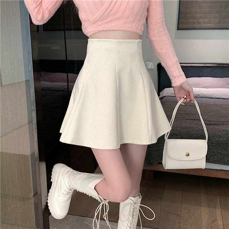 Skirts Women High Waist Elegant Allmatch Two Colors Solid Sweet Office Lady Mini Ins Fashion Cozy Sexy Streetwear College 221122
