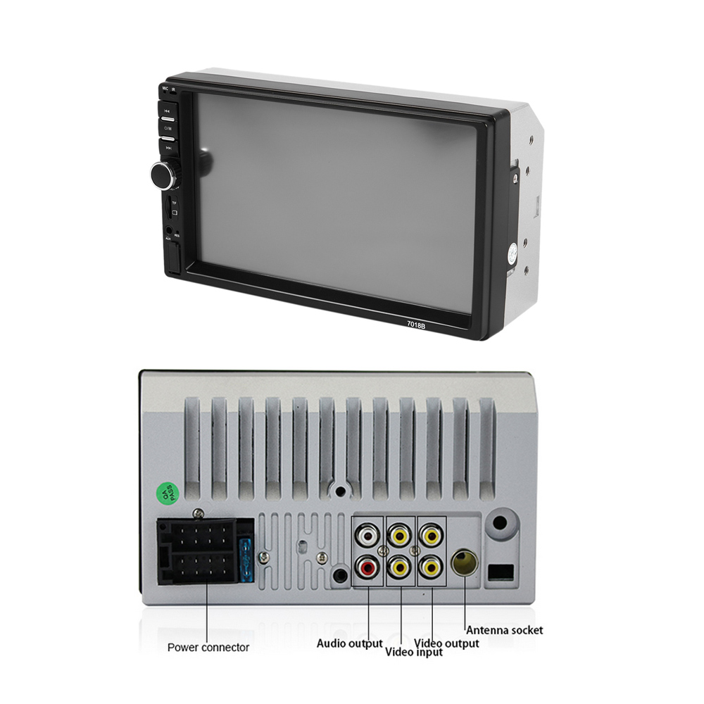 2 Din 7" Touch Screen Dash Car Radio MP5 Bluetooth USB Car Digital Player Multimedia Support Rearview Camera