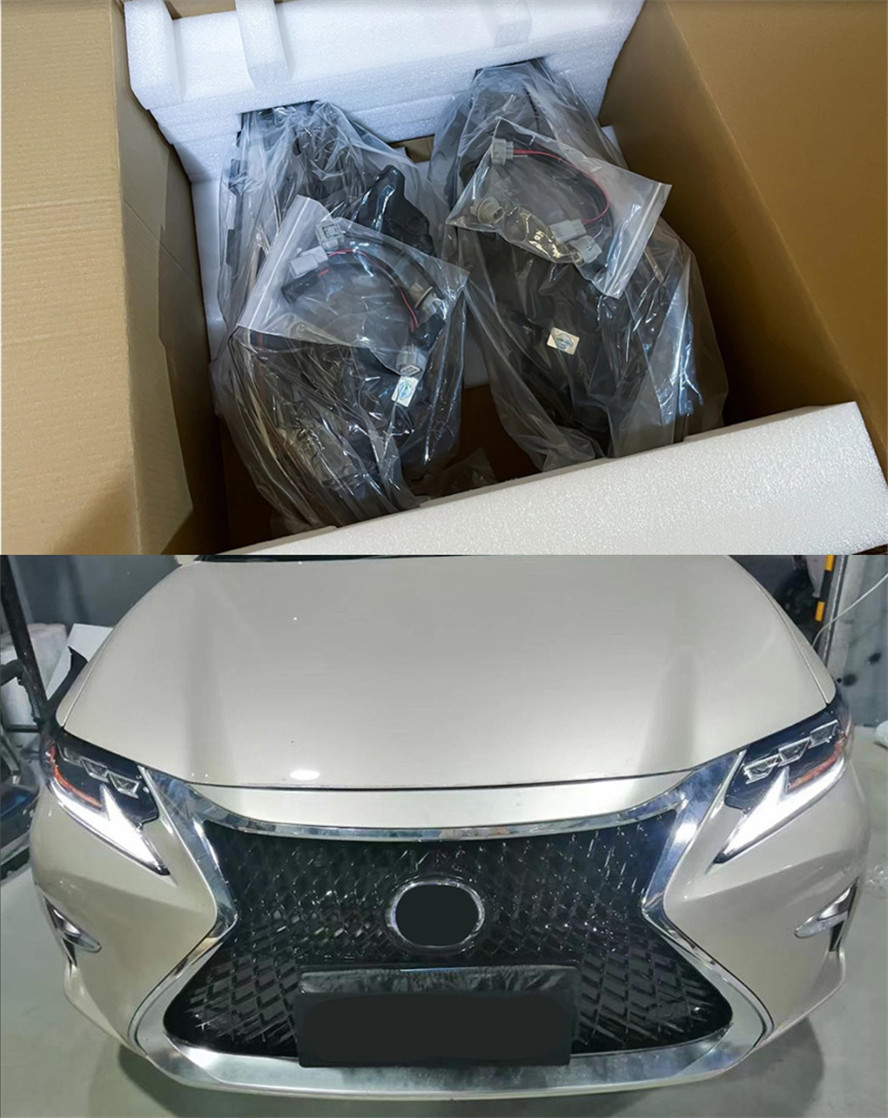 LED Headlight Bulbs For Lexus ES ES200 ES300 13-17 Head Lights matrix Style Replacement DRL Daytime lights