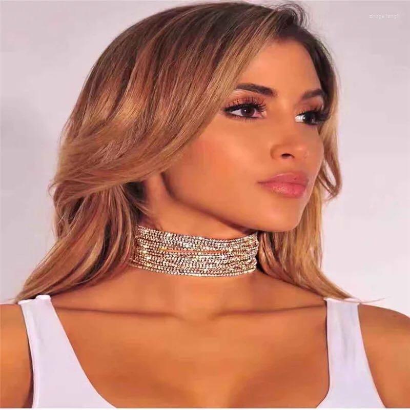 Pendant Necklaces 2022 Luxury Shiny Rhinestone Necklace 14 Row Wide Neck Celebrity Jewelry Accessories Gift Bar Women's Nightclub
Pendant Necklaces 2022 Luxury Shiny Rhinestone Necklace 14 Row Wide Neck Celebrity Jewelry Accessories Gift Bar Women's Nightclub