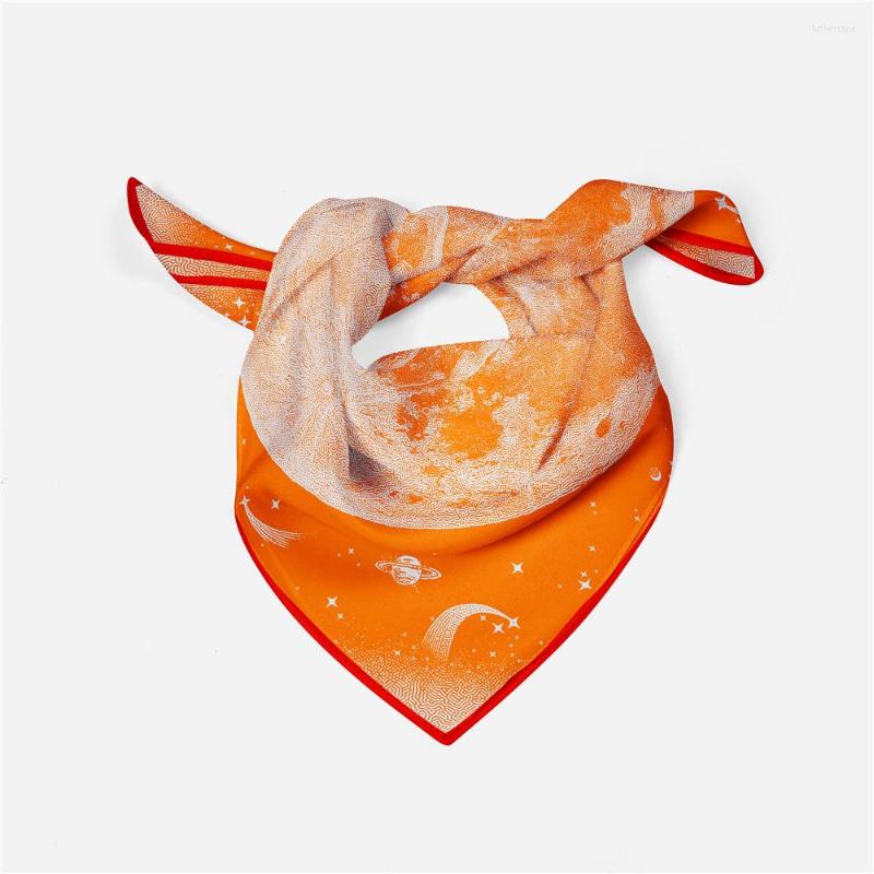 Scarves 53cm Luxury Woman Silk Scarf Bandana Headband Fashion Hijab Adult Muslim Neckerchief Outdoor Moon Printed
Scarves 53cm Luxury Woman Silk Scarf Bandana Headband Fashion Hijab Adult Muslim Neckerchief Outdoor Moon Printed
