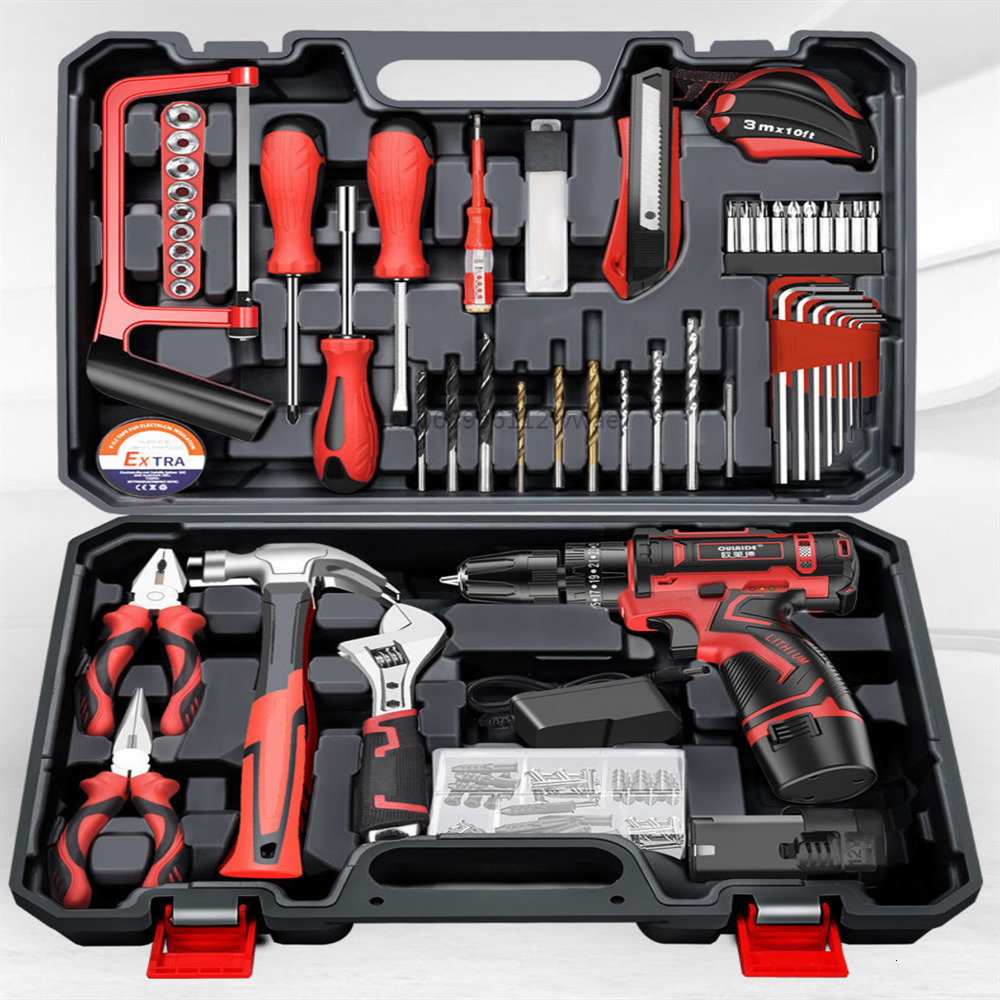Other Hand Tools Electric Drill Hardware Toolbox Screwdriver Universal Set Wall Painting Canvas 221122
Other Hand Tools Electric Drill Hardware Toolbox Screwdriver Universal Set Wall Painting Canvas 221122