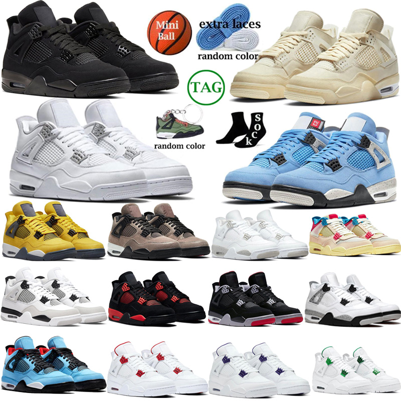 Basketball Shoes Sport Sneakers Trainers Military Black White University Blue Noir Canvas Cat Fire Red Thunder Midnight Navy Peach For Men Women Jumpman 4S, #21 guava ice
Basketball Shoes Sport Sneakers Trainers Military Black White University Blue Noir Canvas Cat Fire Red Thunder Midnight Navy Peach For Men Women Jumpman 4S, #21 guava ice
