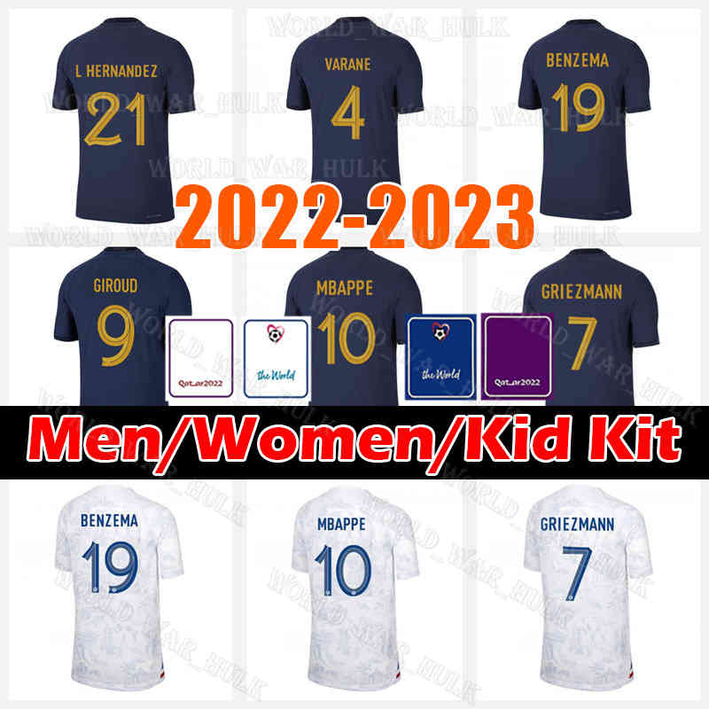French fra nce soccer jerseys Sets 2022 2023 BENZEMA MBAPPE GRIEZMANN POGBA CAMAVINGA KANTE COMAN SALIBA Maillot de foot equipe Maillots kids Francia football shirt, Kid kit 2022 jersey(fa guo)+patch
French fra nce soccer jerseys Sets 2022 2023 BENZEMA MBAPPE GRIEZMANN POGBA CAMAVINGA KANTE COMAN SALIBA Maillot de foot equipe Maillots kids Francia football shirt, Kid kit 2022 jersey(fa guo)+patch