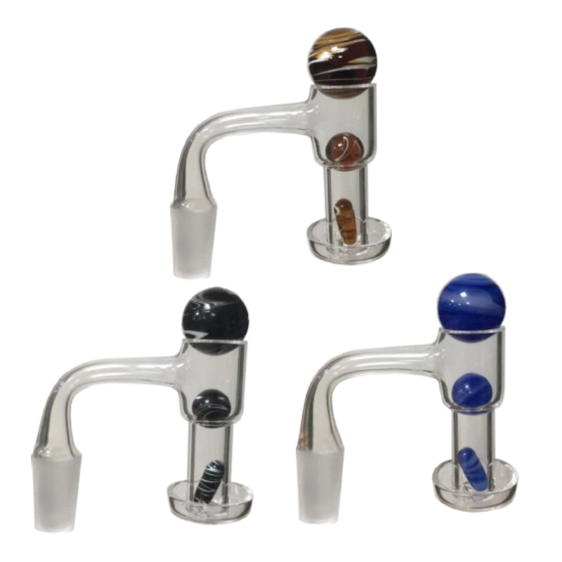 Seamless Full Weld Terp Slurper Smoking Quartz Banger Set Slurps Top Balls Middle Ball and Capsule Pills Dab Rig Heating Blender Bangers