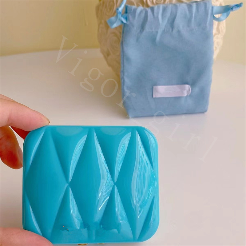 New Mm Brand Compact Mirrors Eu Style Vintage Doublesided Square Mirror with Dust Bag for Lady Nice Quality 2 Color Stock