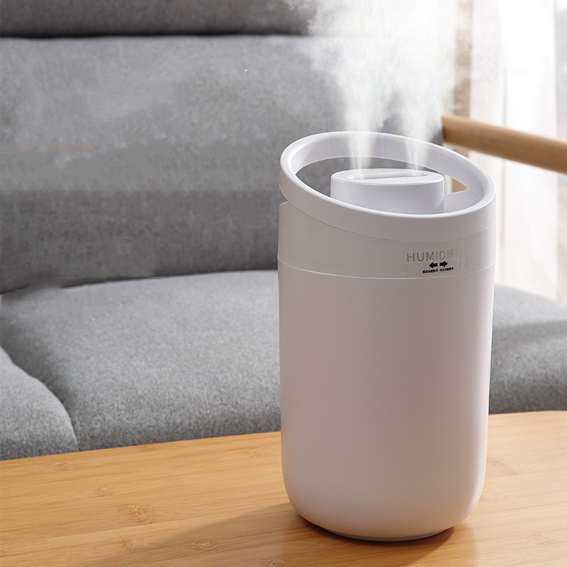 Household 3L Large Capacity Portable Aircare Humidifier Desktop Quiet Aromatherapy Bedroom Office Double Jet Air Purifier