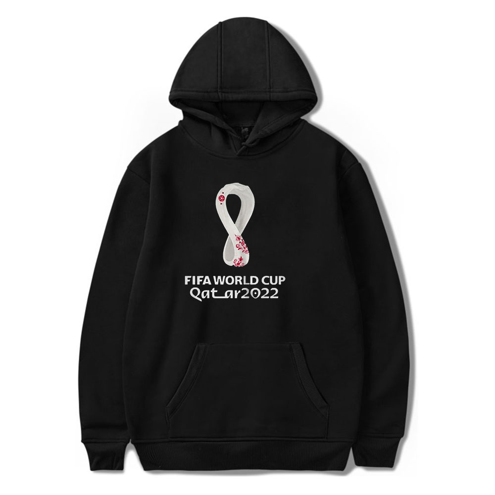 2022 Qatar World Cup Merch Hoodie Pullover Men and Women Harajuku Style Hip-hop Sweatshirt Spring and Autumn, White
2022 Qatar World Cup Merch Hoodie Pullover Men and Women Harajuku Style Hip-hop Sweatshirt Spring and Autumn, White
