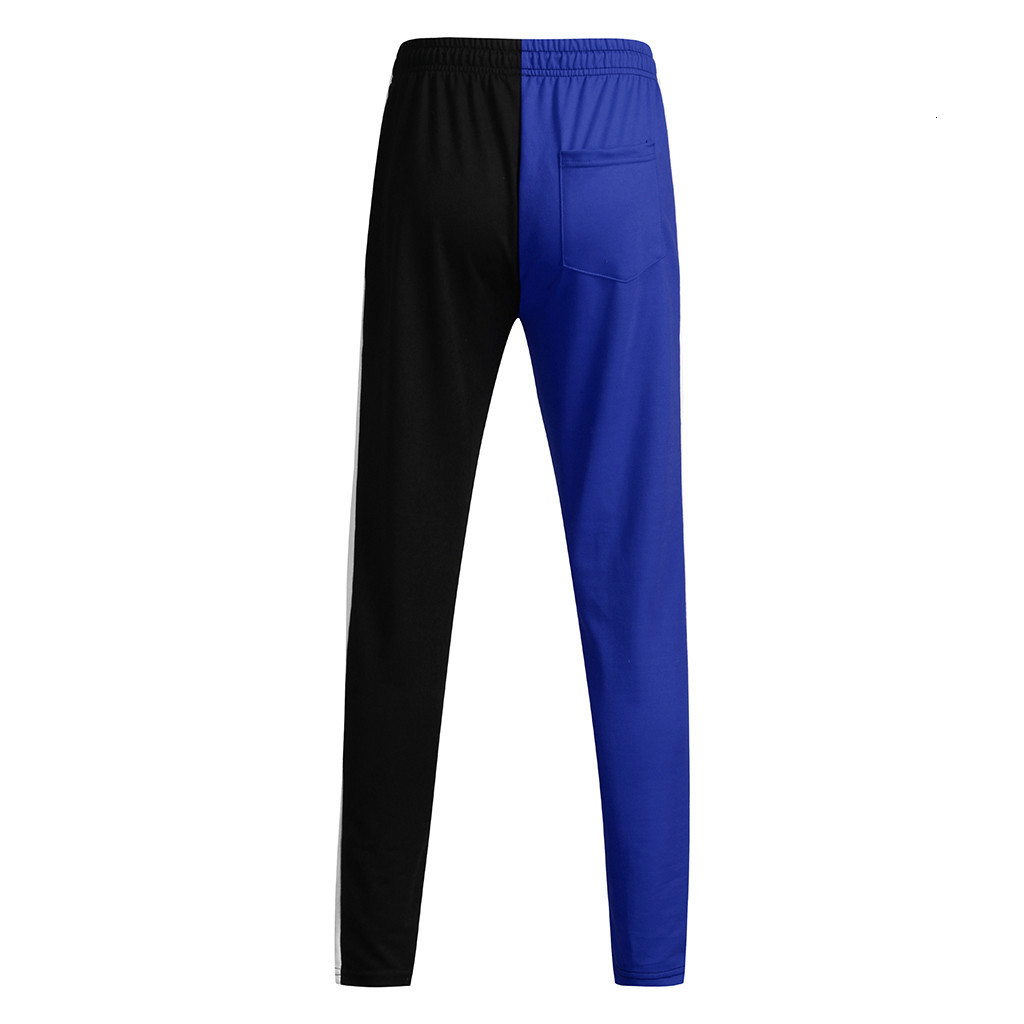 Men's Tracksuits Cross Band Fashion Casual Solid Loose Patchwork Color Sweatpant Trousers Jogger Pant Black Pants for Men Slim Fit 221122