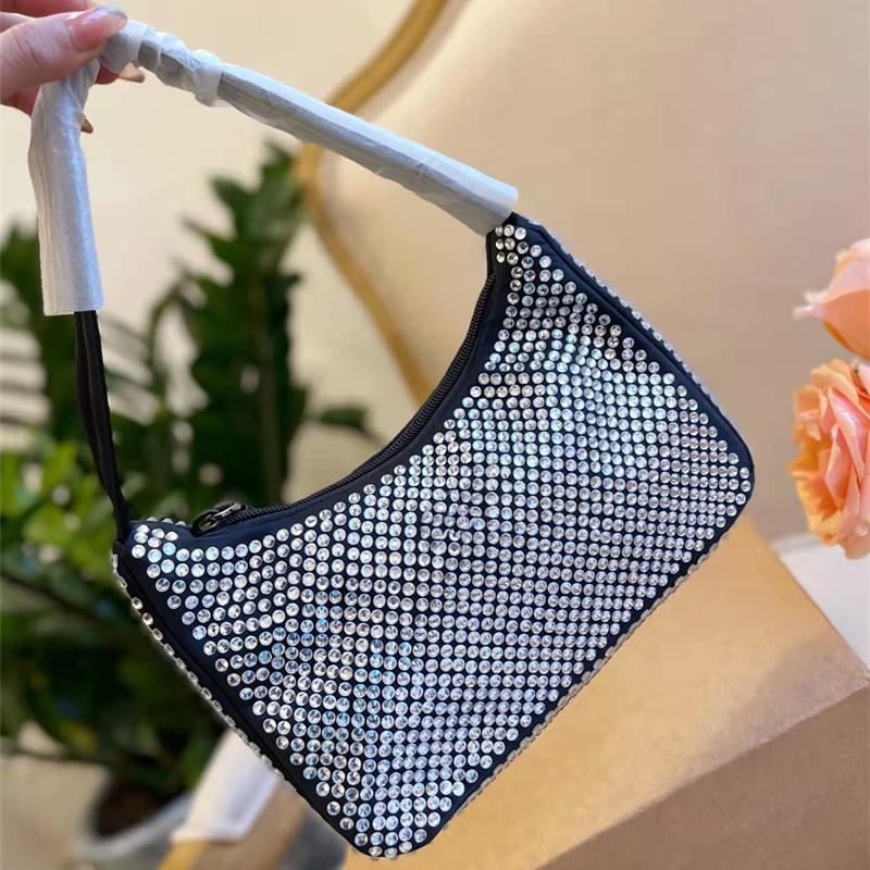 Diamond Women Shoulder Bag New Crystal Bead Rhinestone Prad Handbags Fashion Underarm Bling Hobo Purses Luxury Totes Nylon Quality Classic Baguettes, (not sold separately)
Diamond Women Shoulder Bag New Crystal Bead Rhinestone Prad Handbags Fashion Underarm Bling Hobo Purses Luxury Totes Nylon Quality Classic Baguettes, (not sold separately)