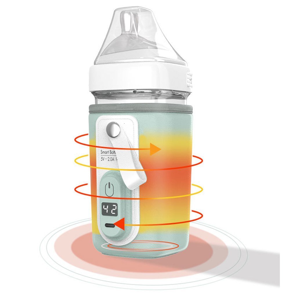 Bottle Warmers Sterilizers# USB Charging Warmer Bag Insulation Cover Heating for Warm Water Baby Portable Infant Travel Accessories 221122