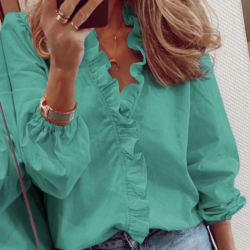 Women's Jumpsuits Rompers Womens Tops And Blouses Elegant Long Sleeve White Ol Shirt Ladies Solid Color Chemise Femme Blusa Feminina Streetwear 2
