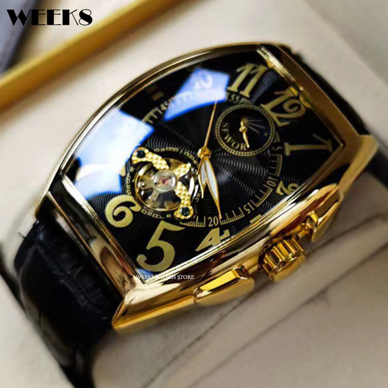 Wristwatches Luxury Automatic Mechanical Watch for Men Skeleton Clock Tonneau Case Male Luminous Top watch 221122, 01
Wristwatches Luxury Automatic Mechanical Watch for Men Skeleton Clock Tonneau Case Male Luminous Top watch 221122, 01