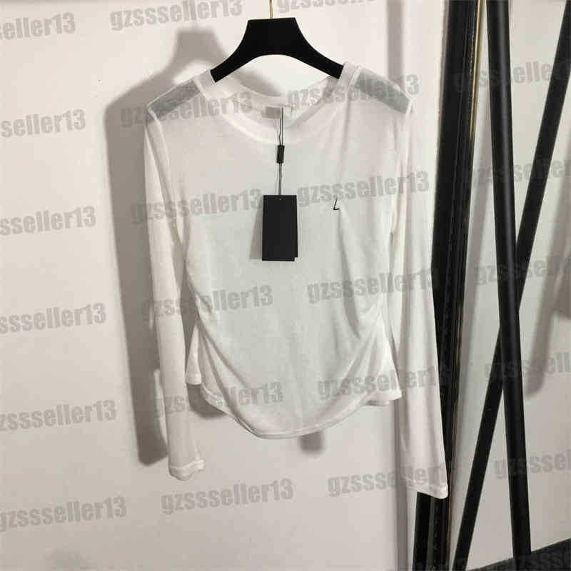 Designer Womens T-shirts Fashion Long-sleeve Tops YS Chest Letter Embroidered Top T-Shirt Women Autumn Winter Bottoming Shirt, 16
Designer Womens T-shirts Fashion Long-sleeve Tops YS Chest Letter Embroidered Top T-Shirt Women Autumn Winter Bottoming Shirt, 16