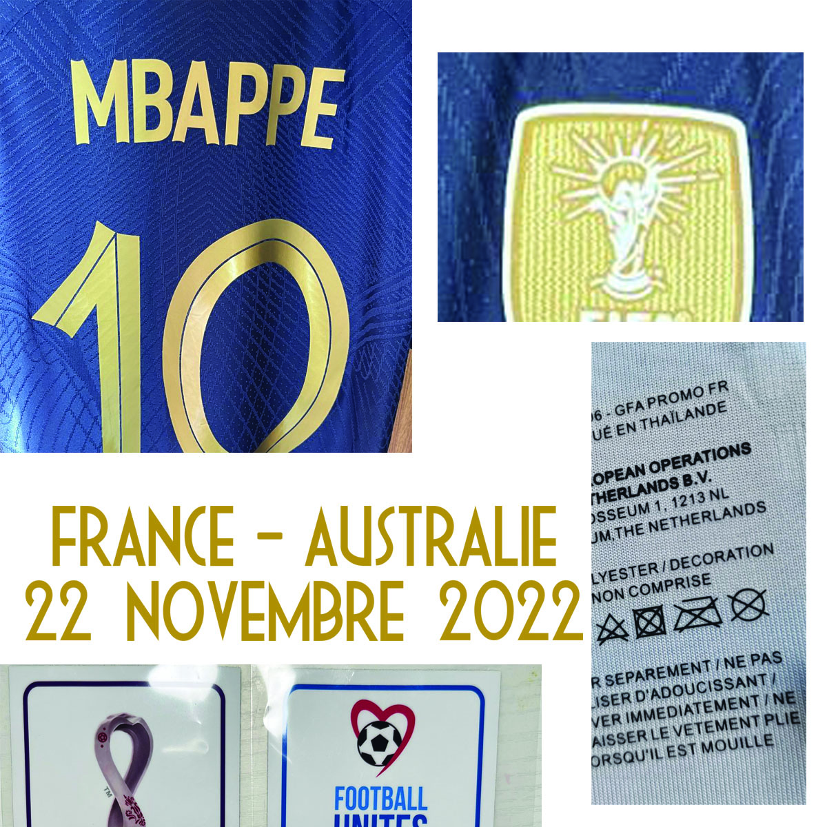 American College Football Wear 2022 Match Worn Player Issue MBAPPE Dembele Rabiot BENZEMA GIROUD GIREZMANN Maillot Custom Name Number Sports Jersey, Player version with match details
American College Football Wear 2022 Match Worn Player Issue MBAPPE Dembele Rabiot BENZEMA GIROUD GIREZMANN Maillot Custom Name Number Sports Jersey, Player version with match details