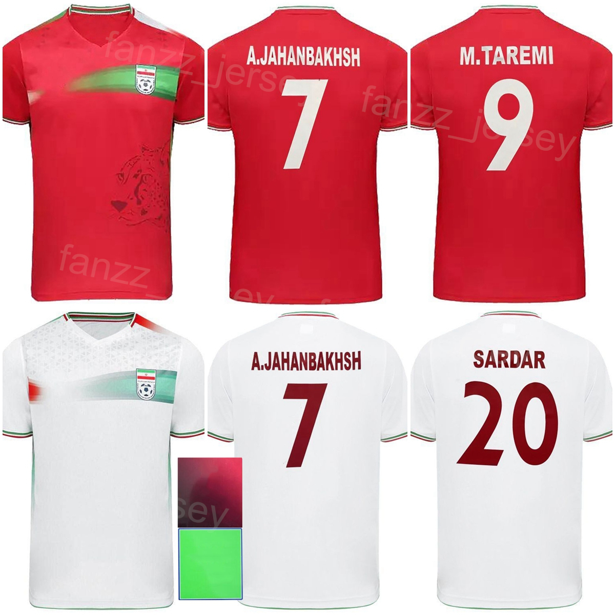 National Team World Cup Iran Soccer Jerseys 13 KANANI 17 GHOLIZADEH 6 RZATOLAHI 7 JAHANBAKHSH 18 KARIMI 16 TOEIMI 1 BEIRANVAND 20 SARDAR 9 TAREMI Football Shirt Kits, Red
National Team World Cup Iran Soccer Jerseys 13 KANANI 17 GHOLIZADEH 6 RZATOLAHI 7 JAHANBAKHSH 18 KARIMI 16 TOEIMI 1 BEIRANVAND 20 SARDAR 9 TAREMI Football Shirt Kits, Red