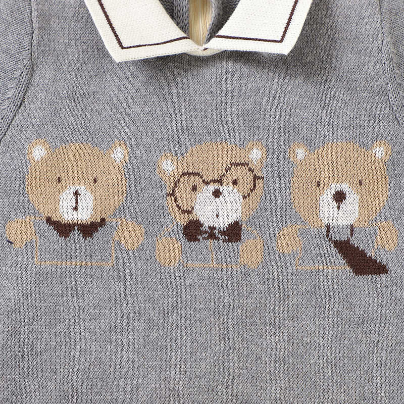 Clothing Sets Newborn Baby Set Cotton Knit Infant Girl Boy Romper Blanket Cute Bears Toddler Long Sleeve Jumpsuit Bedding Quilt Y2211