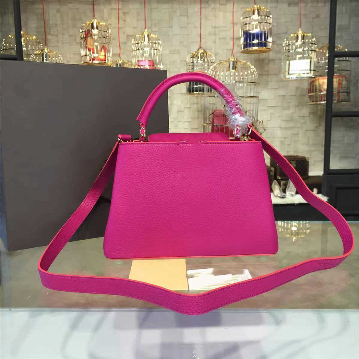 Cosmetic Bags Cases Capucines Fashion Women Shoulder Bags Chain Messenger Bag Leather Handbags Shell Wallet Purse Ladies Crossbody Tote, Pink
Cosmetic Bags Cases Capucines Fashion Women Shoulder Bags Chain Messenger Bag Leather Handbags Shell Wallet Purse Ladies Crossbody Tote, Pink