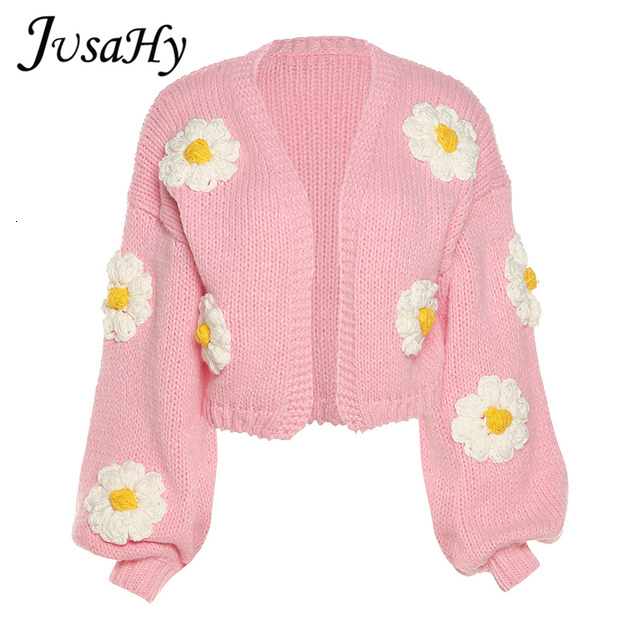 Women's Knits Tees JuSaHy Elegant Strawberry Decoration Christmas Cardigan Sweaters for Women Girls' Single Breasted Loose V-Neck Coat Cloth