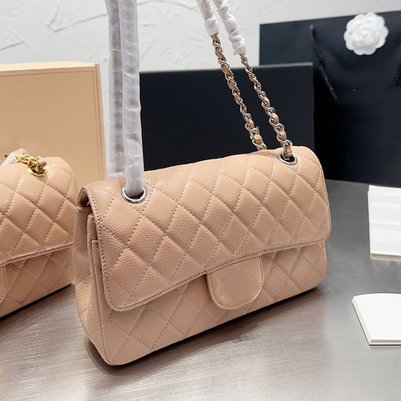 French Womens Classic Medium Double Flap Bags Calfskin Caviar Leather GHW/SHW Crossbody Shoulder Multi Pochette Luxury Designer Sacoche Handbags 6 Colors 23CM, Box
French Womens Classic Medium Double Flap Bags Calfskin Caviar Leather GHW/SHW Crossbody Shoulder Multi Pochette Luxury Designer Sacoche Handbags 6 Colors 23CM, Box