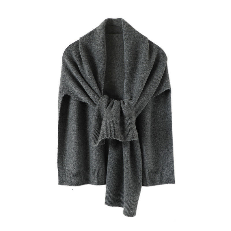 Women's Knits Tees Shawl Knitted Tops Cape Autumn Winter Korean Fashion Sweter Damski Warm Wild Solid Scarf Cardigan Poncho Ropa Mujer 221123