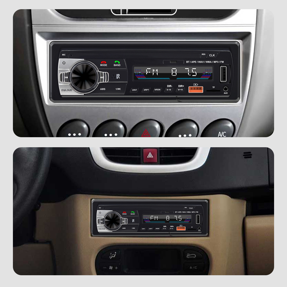Car Radio Digital Bluetooth FM Radio Stereo Audio Music USB/SD with In Dash AUX Input Car MP3 Player