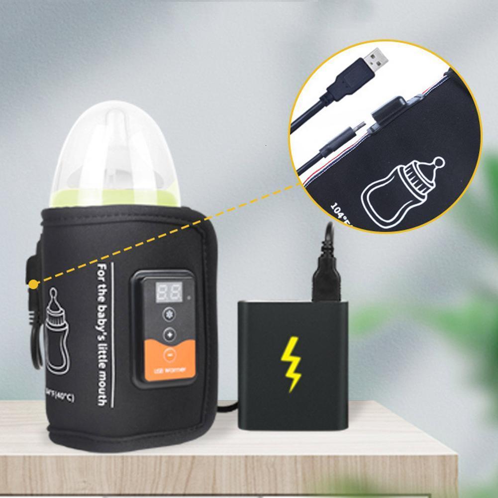Bottle Warmers Sterilizers# Smart USB Baby Warmer Bag Milk Water Nursing Heater LCD Display Travel Portable Heating Keeper 221122
