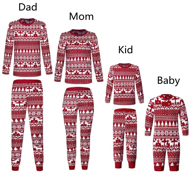 Family Matching Outfits Clothing Set Mom Men Baby Girl Boy Look Winter Year Mother Daughter Cotton Xmas Christmas Pajamas 221122