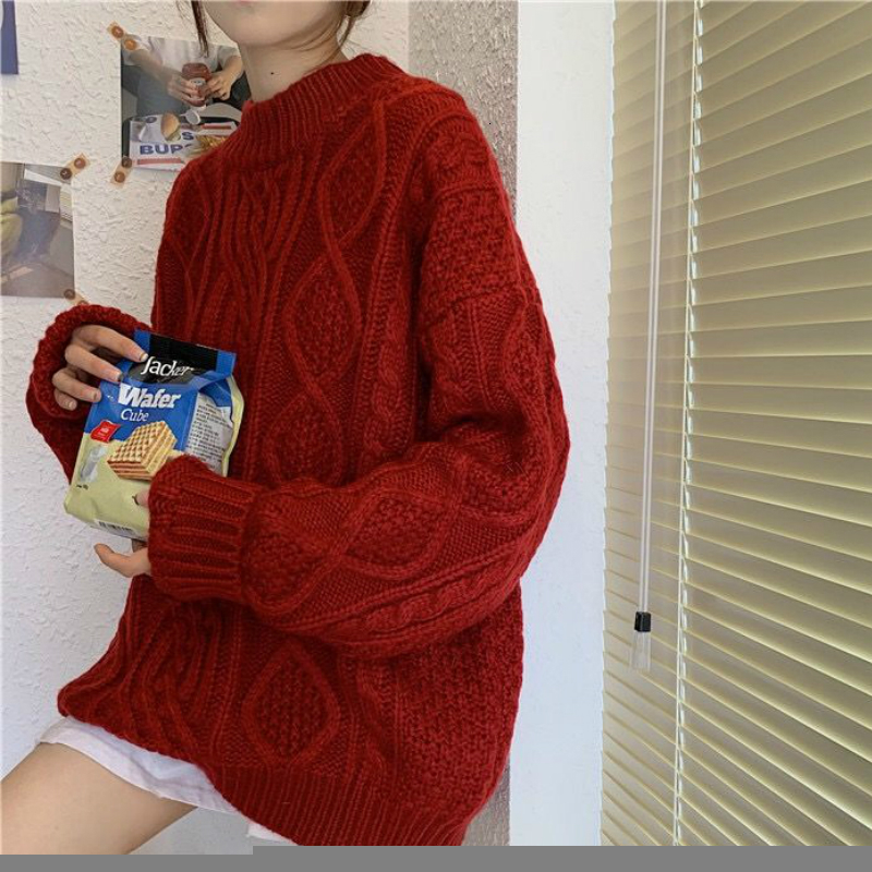 Women's Sweaters Pullovers Women Harajuku Korean Solid Chic Spring Autumn Vintage Femme Lady Soft All-match O-Neck Jumpers 221123