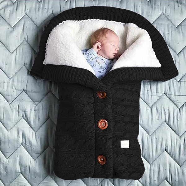 Sleeping Bags Winter Baby Boys Girls Blanket Envelope Thicken Polar Fleece Infant Swaddle Bag For borns Bedding Wrap 221122