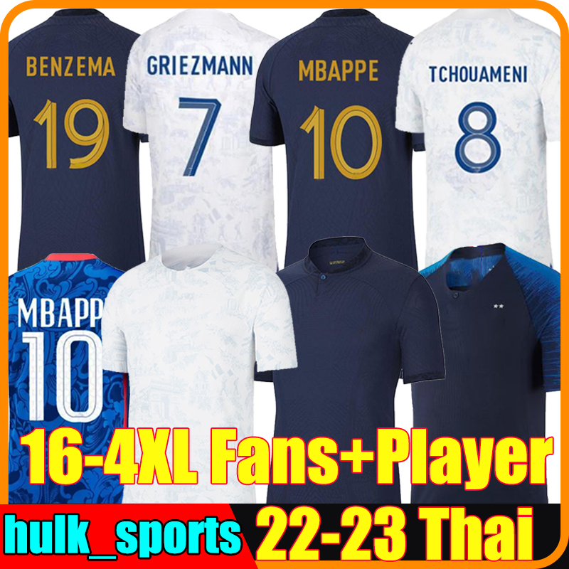 4XL BENZEMA France soccer jerseys 2022 MBAPPE GRIEZMANN GUENDOUZI 22/23 Francia Men Kids TCHOUAMENI GIROUD shirt Maillots de football shirt top retro 2018 ZIDANE, Faguo 22-23 away
4XL BENZEMA France soccer jerseys 2022 MBAPPE GRIEZMANN GUENDOUZI 22/23 Francia Men Kids TCHOUAMENI GIROUD shirt Maillots de football shirt top retro 2018 ZIDANE, Faguo 22-23 away